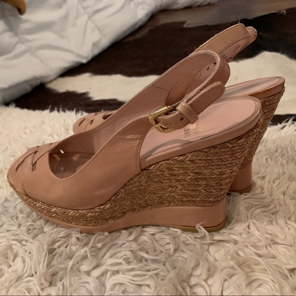 Stuart Weitzman espadrille platform wedge, size 8 - Picture 4 of 5